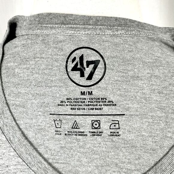 Alabama Roll Tide T-Shirt Grey Short Sleeve Graphic Tee ‘47 Brand Sz Med New - Picture 2 of 5